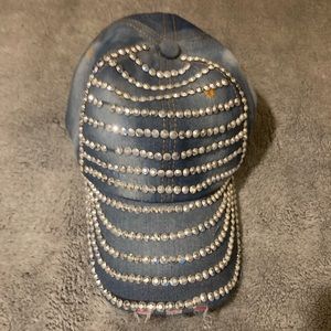🆑 2 for $12 🆑 NWOT Bling Denim Hat